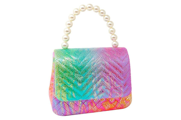 Pink Poppy: Unicorn Dreamer - Quilted Rainbow Hard Handbag