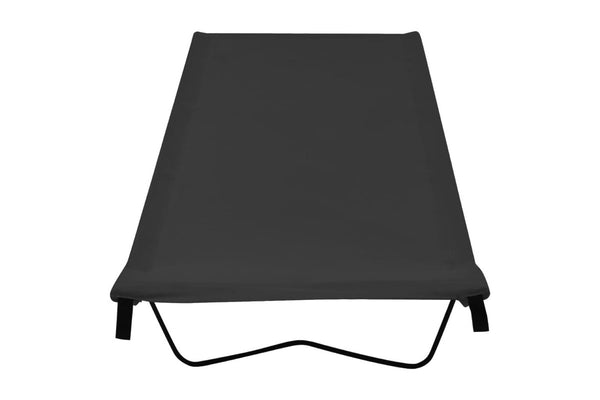 Camping Bed 180x60x19 cm Oxford Fabric and Steel Black vidaXL