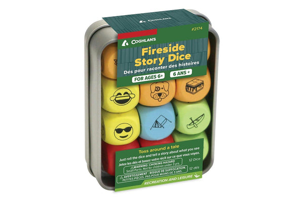 Coghlans Fireside Wooden Story Dice Storytelling Family Springboards Game 6+