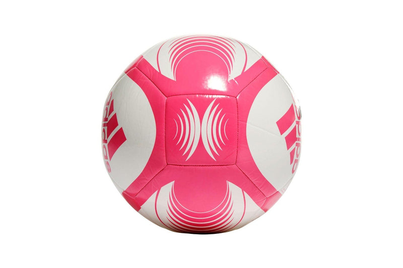 Adidas: Starlancer Club Football Soccer Ball - White / Solar Pink - Size 5