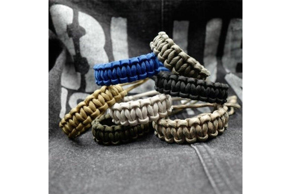 Adjustable Survival Emergency 550 Paracord Bracelet Parachute Cord For Camping Hiking Dark Grey Paracords