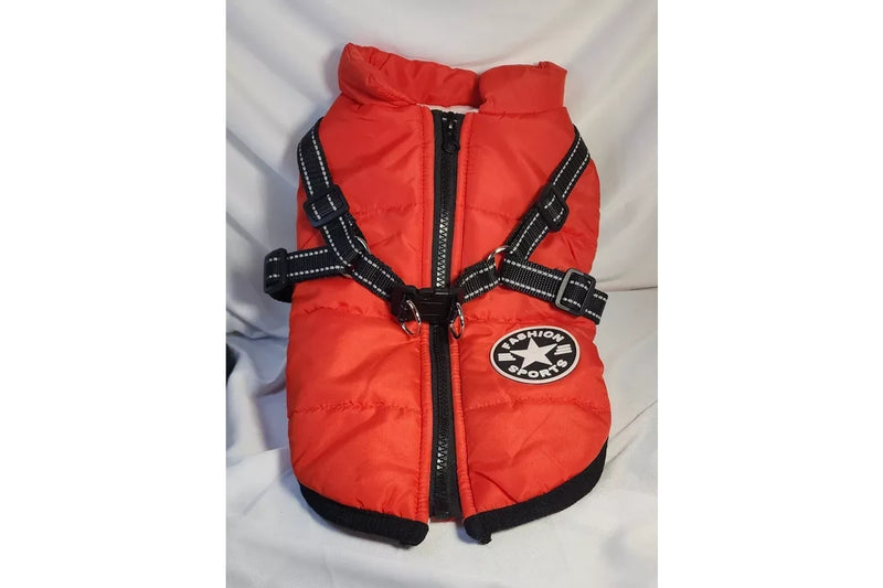 Ozstock Pet Puffy Jacket Small Size with harness