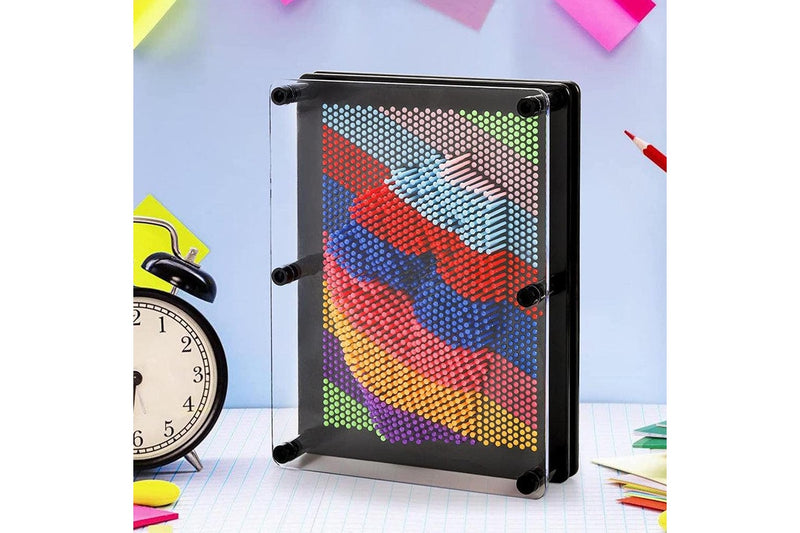 Rainbow 3D Pin Art Board Toy Sculpture for Kids Education Toy