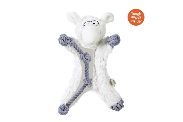 Paws & Claws 40cm Animal Kingdom Plush Rope Sheep Pet Interactive Play Chew Toy