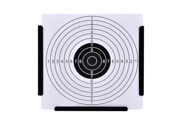 14 cm Funnel Target Holder Pellet Trap + 100 Paper Targets vidaXL