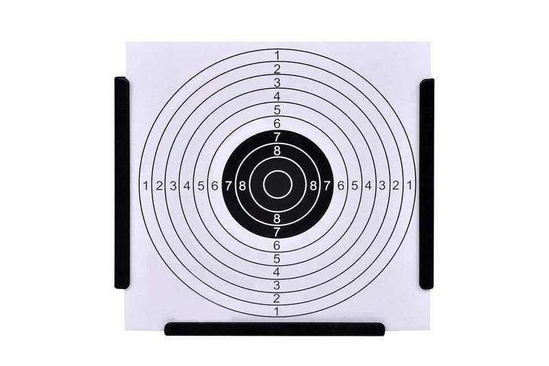 14 cm Funnel Target Holder Pellet Trap + 100 Paper Targets vidaXL