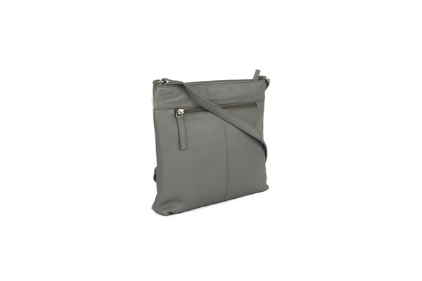 Eastern Counties Leather Womens/Ladies Aimee Colour Band Handbag (Grey/White) (One size)