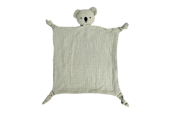 2x Urban Bubsy Koala Cotton Muslin 30cm Comforter w Plush Baby Infant Toy Sage