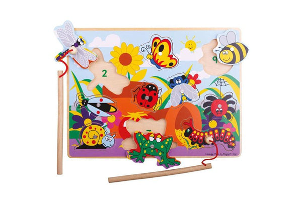 Bigjigs Toys 30cm Magnetic Bugs Fun Kids Children Wooden Educational Toy 18m+