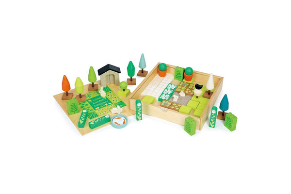 67pc Tender Leaf Toys 30cm Little Garden Designer Wooden Toy Set w Box Kids 3y+