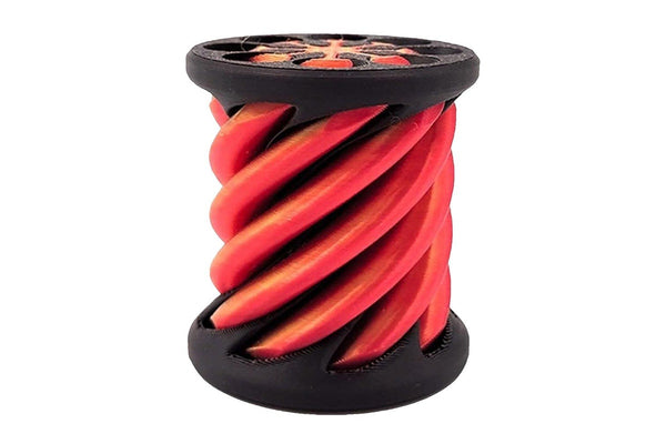 Spiral Cylindrical Passthrough Sculpture 3D Printed Fidget Toy