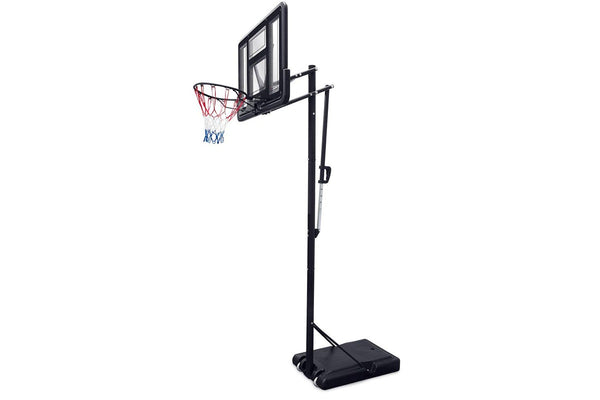 Hook 3.05m Power Lift Basketball Hoop Adjustable Roller Wheeled System