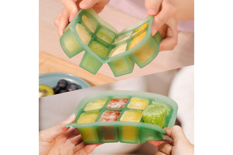 Haakaa: Easy-Freeze Tray - Pea Green (8 Compartments)