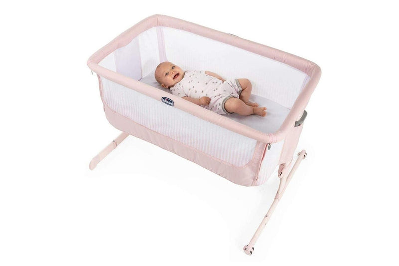 Chicco Adjustable Juvenile Baby Newborn Crib Bed Next2Me Air Paradise Pink 0m+