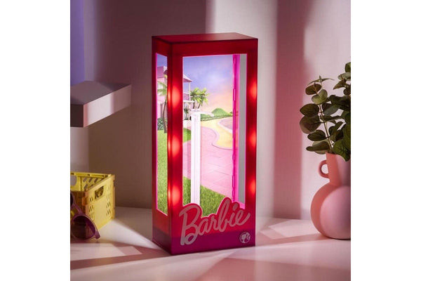 Barbie Doll Pink Case Light Kids Childrens Bedroom Display Storage 34cm 8+