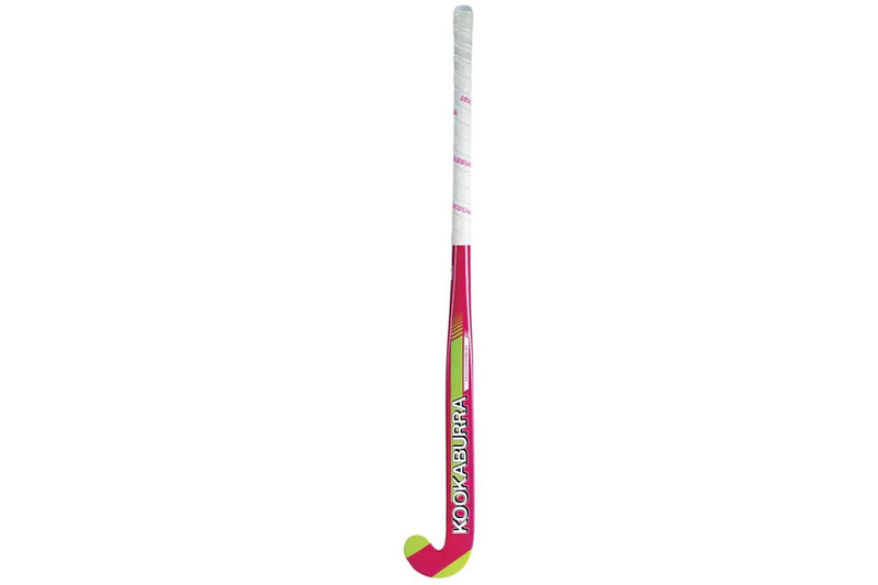 Kookaburra Crush Wood 36'' Long Light-Weight Field Hockey Stick Pink Green