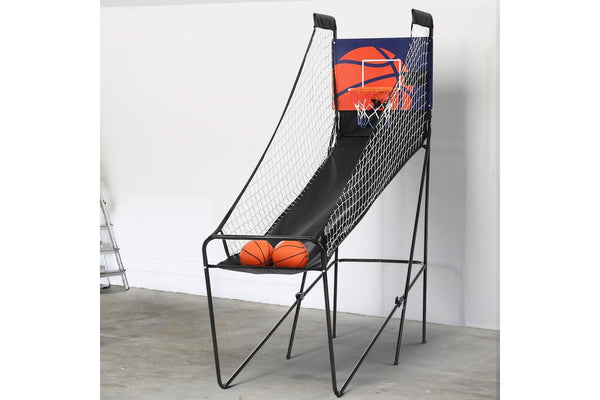 Arcade Basketball Game Hoop LED Electronic Scorer Single Shot Indoor Kid Adult