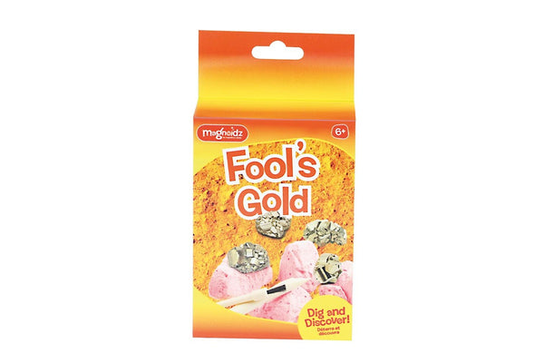 4x Magnoidz Discover 16cm Fools Gold Discovery Kit Fun Play Activity Toy Kids 6+