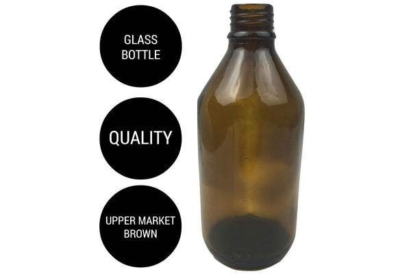 600ml Brown Glass Bottle Plinking Shooting Target Practice without Lid/Cap