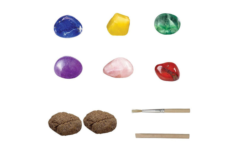 Curious Universe Dig & Discover Gemstones Archaeology Activity Kit Kids 8y+