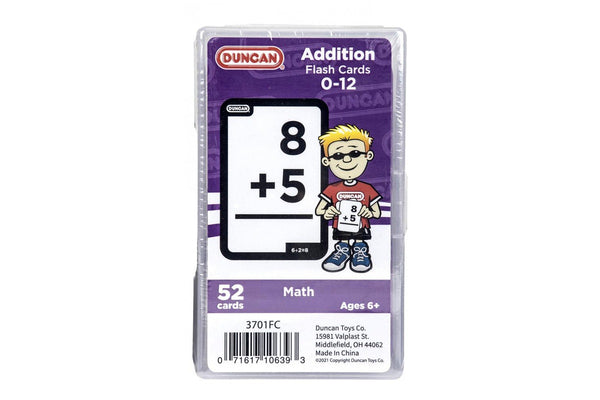 4x 52pc Duncan Math Flash Cards Addition Educational Teaching Learning Aid 6y+