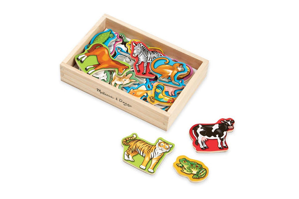 20pc Melissa & Doug Wooden Animal Magnets Kids Children Educational Toy 2y+