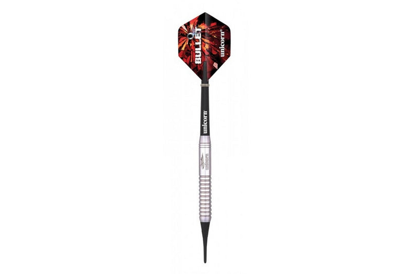 Unicorn Bullet Gary Anderson Stainless Steel Darts (Pack Of 3) (Silver) (22g)