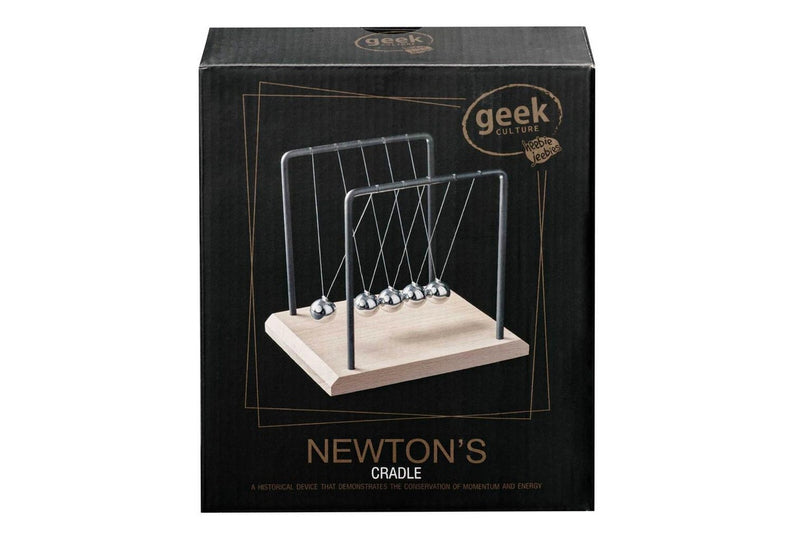 Geek Culture Newton's Cradle Balls Science Toy Home Office Desk Accessory 18cm