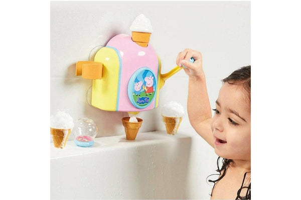 Tomy Peppa Pig Bubble Ice Cream Maker Baby Toddler Bath Water Fun Game Toy 18m+