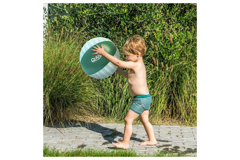 Quut Inflatable Beach Ball 30cm Round Garden Green Kids Children Toy 1y+