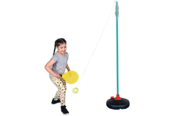 Deluxe Rotor Spin Pole Swingball Tennis Set with 2 Bats