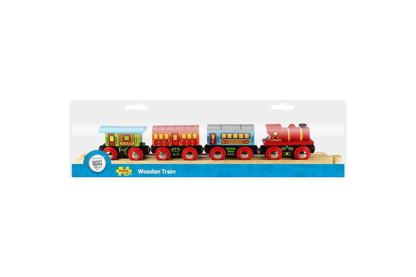 9pc Bigjigs Rail 30.5cm Passenger Train Kids Children Fun Wooden Toy Set 3y+