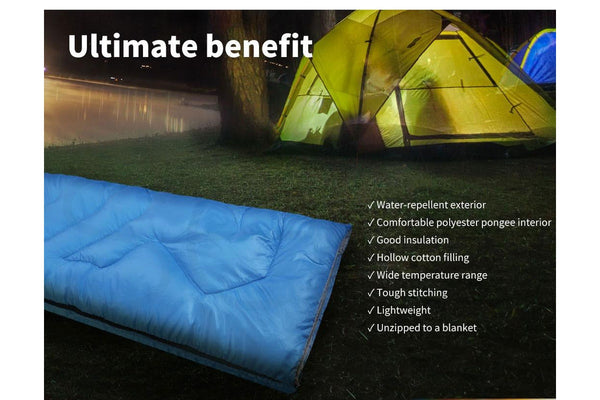 Mountview Sleeping Bag Single Bags Outdoor Camping Hiking Thermal Tent 10℃-25℃