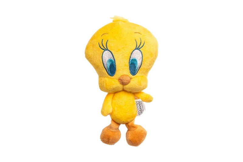 2x Looney Tunes Tweety Soft Plush Squeaking Dog Interactive Play Toy 20cm Yellow