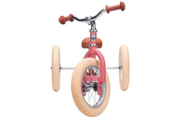 Trybike: 2-In-1 Steel Balance Bike - (Matte Pink/Brown)