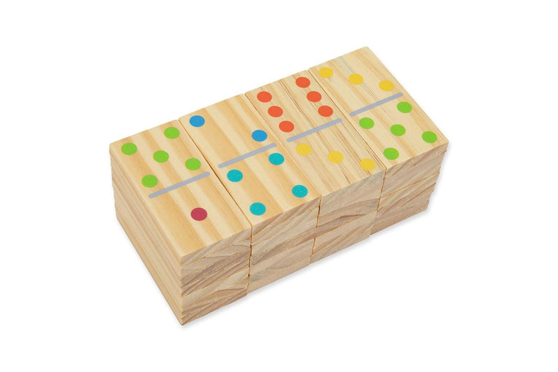 29pc Tooky Toy Kids Children Wooden Domino Blocks Educational Outdoor Lawn Game