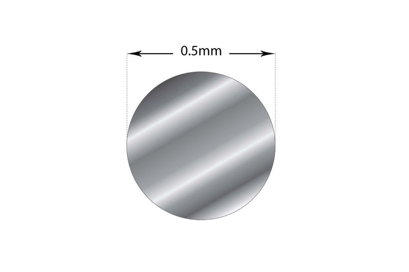 20cm Sterling Silver 0.5mm - Medium Round Wire 24 Gauge Fine Jewellery