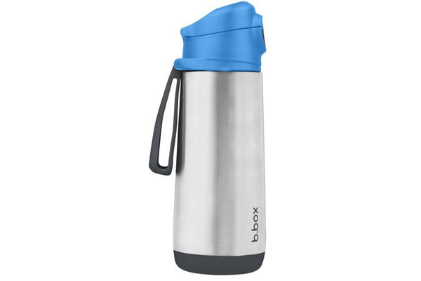 b.box: Insulated Sport Spout Bottle - Blue Slate (500ml)