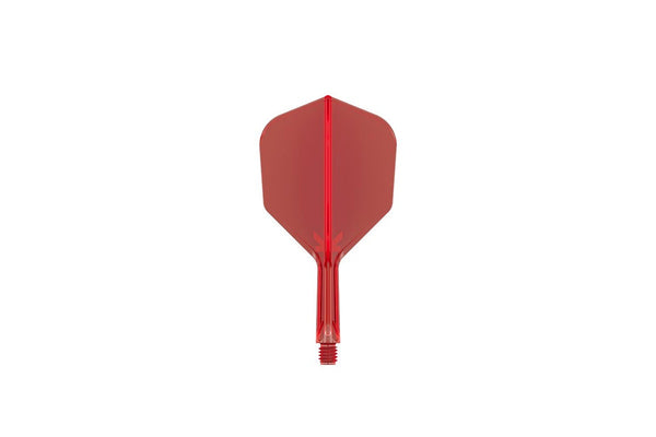 2x Target K-Flex Moulded Flight & Shaft Replacement Dart Accessory No.6 Med Red