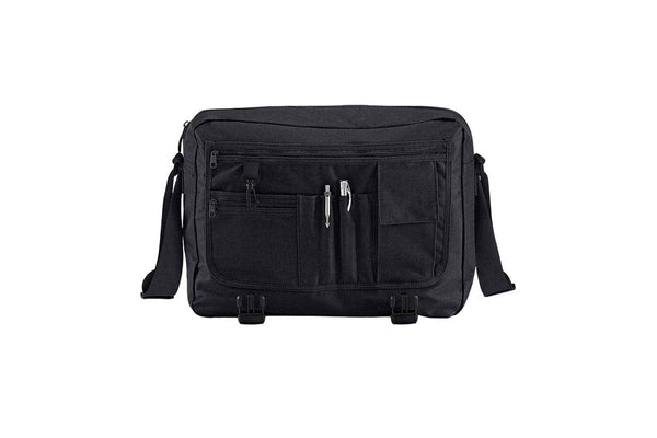 Bagbase Flap Top 11L Messenger Bag (Black) (One Size)