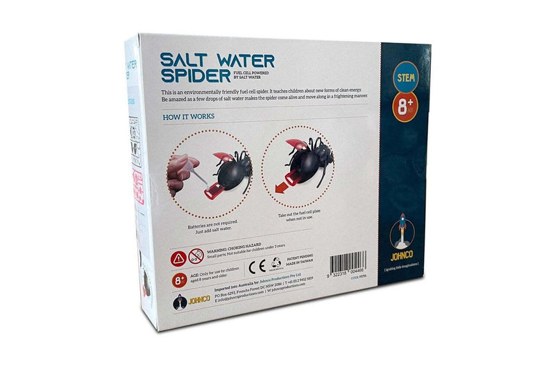 Johnco Salt Water Spider Kit Educational Kids Children Fun Activity Toy 8y+