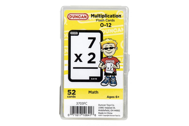 4x 52pc Duncan Math Flash Cards Multiplication Educational Learning Aid Kids 6y+