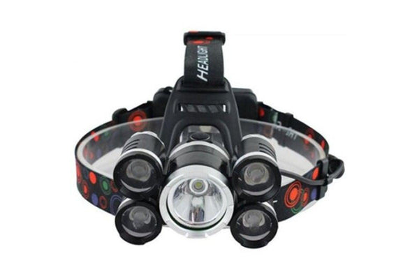 Waterproof Headlamp Powerful Led Headlight For Camping Black Single Product Head Torches