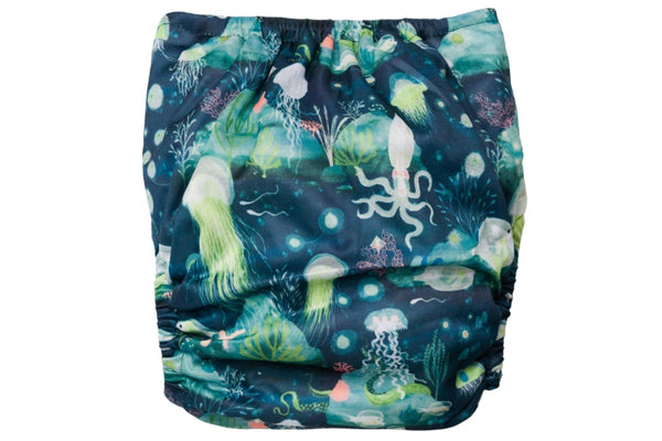 Nestling: Sassy Simple Nappy Cover - Under the Sea