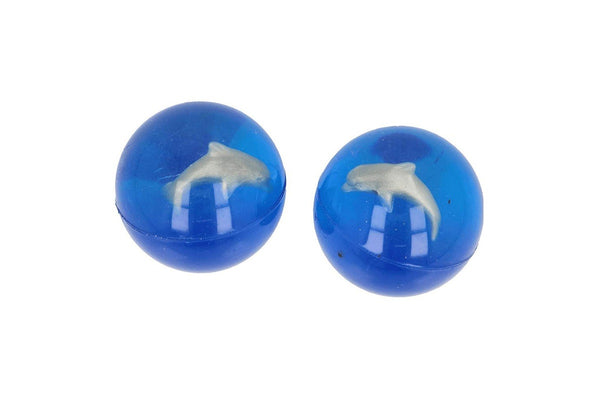 3x Fumfings Novelty Dolphin Jetball 5cm Bouncy Ball Animal Toys Kids Child 3y+