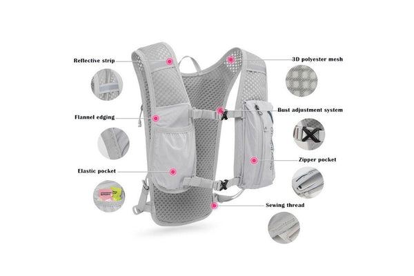 Running Hydration Vest Backpackmen Outdoor Waterproof Riding Bike Rucksackwomen Trail Marathon Jogging Hiking Bag Hydration Packs