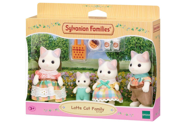 Sylvanian Families: Latte Cat Family