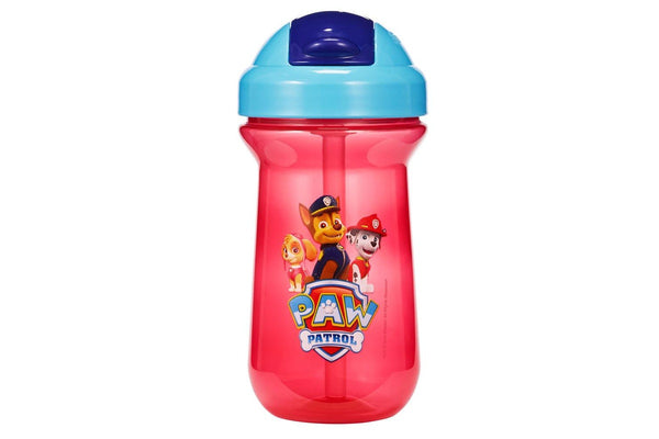 1pc The First Years Flip Top Straw Cup Baby Toddler 18m+ Water Bottle Paw Patrol