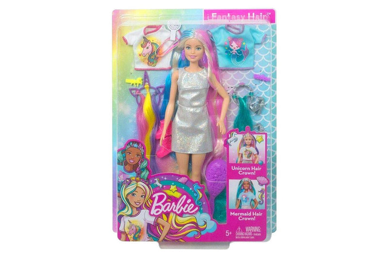 Barbie 29cm Fantasy Hair Doll w Clothes Accessories Shoes Girls Kids 5y+ Toys