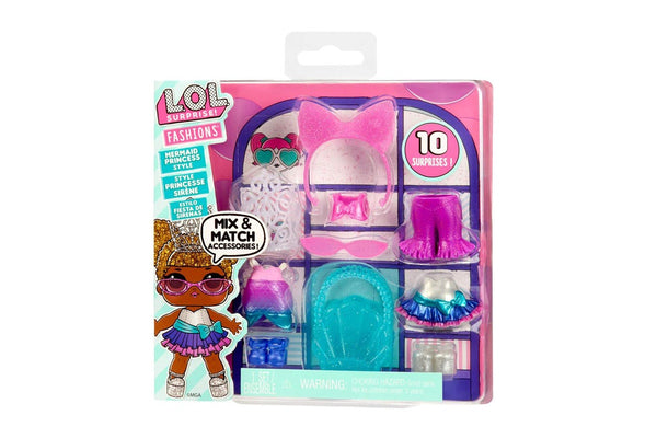 L.O.L. Surprise! Fashion Mermaid Princess Style & Music Party Styling Toy Set 4+